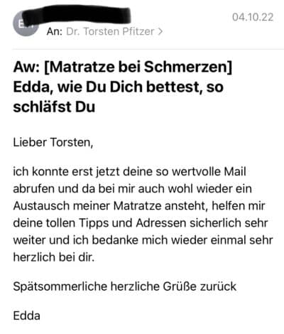 Newsletter Dr. Pfitzer Feedback